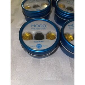 MOGO Magnetic Charms Team Bling  Lot Of 8- 3 Charms Per Container Black & Gold